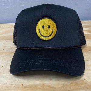 Smiley face trucker cap